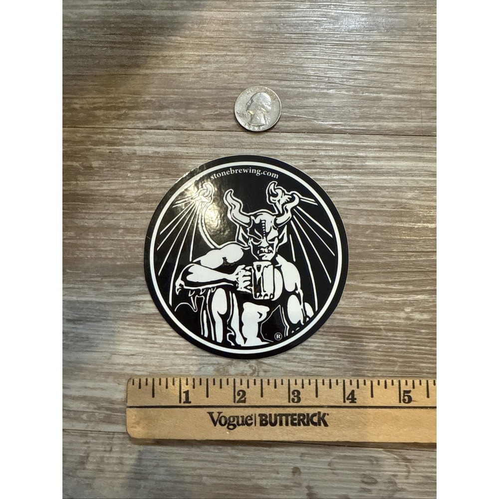 Stone‎ Brewing Company Beer Sticker 4 Inch - Gargoyle - California